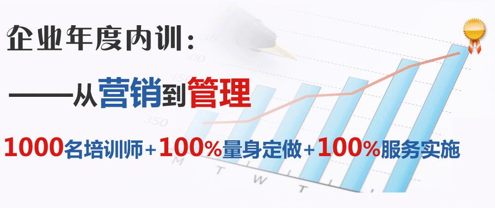 企業年度內訓：從營銷到管理。1000名培訓師+100%量身定做+100%服務實施。